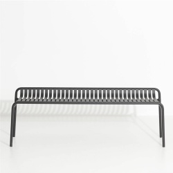 Noir – Banc Week-End sans dossier – 121 x 48 x H53 cm - Petite Friture