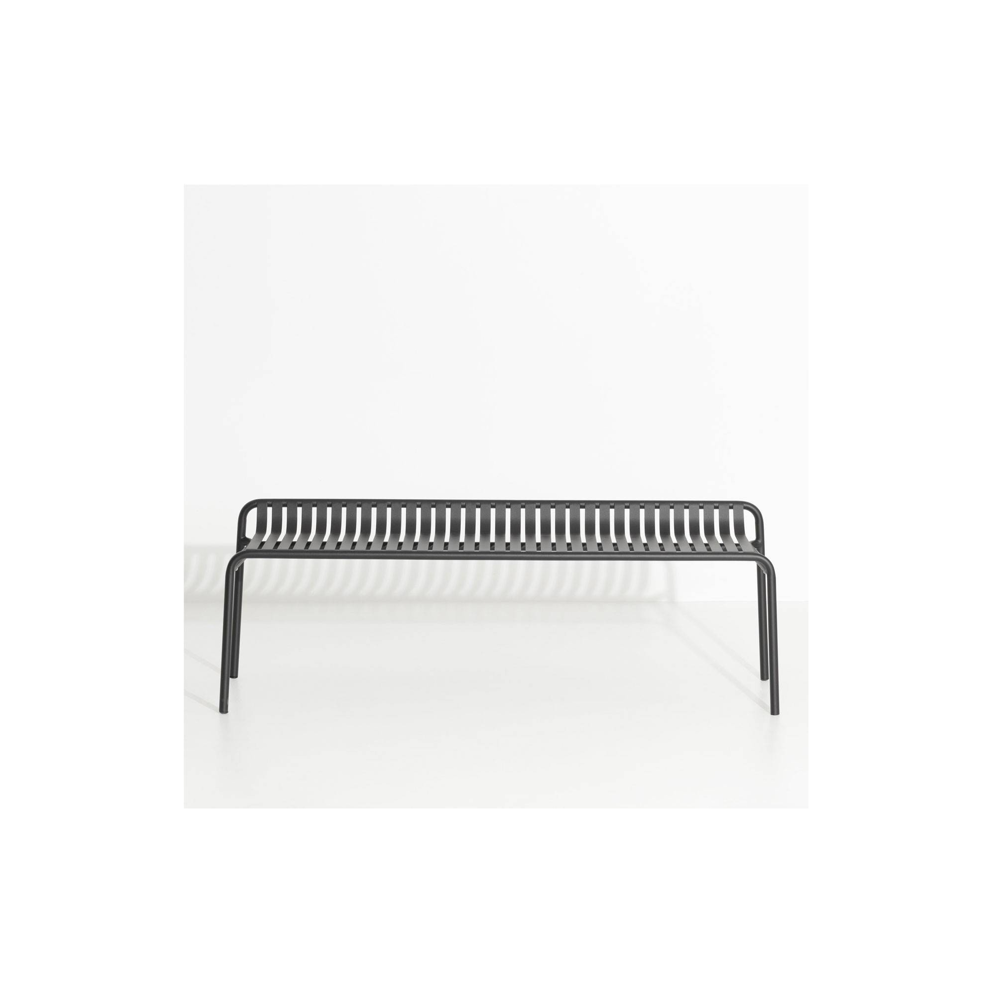 Black – Bench Week-End w/o backrest – 121 x 48 x H53 cm - Petite Friture