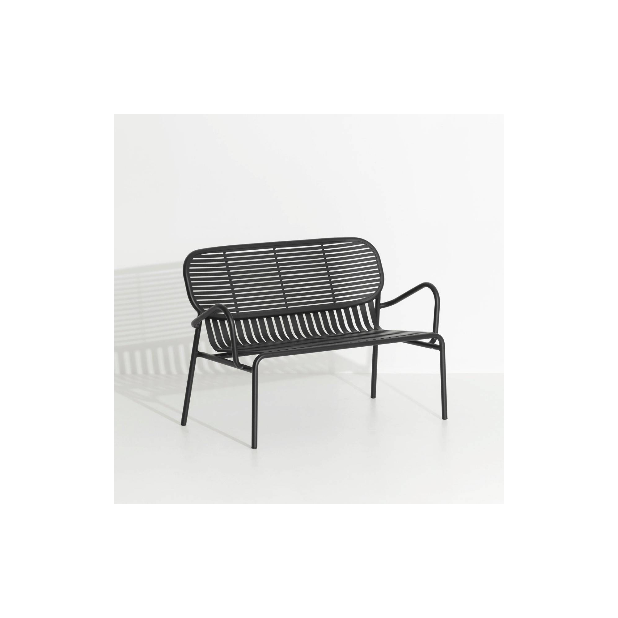 Black – Lounge Bench Week-End - Petite Friture