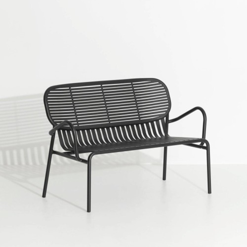 Black – Lounge Bench Week-End - Petite Friture