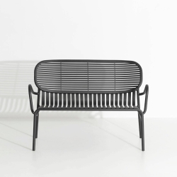 Black – Lounge Bench Week-End - Petite Friture