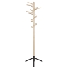 natural lacquered birch + black base - 160 Clothes Tree - Artek