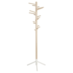 natural lacquered birch + white base - 160 Clothes Tree - Artek