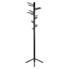 black lacquered birch + black base - 160 Clothes Tree - Artek