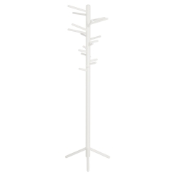 white lacquered birch + white base - 160 Clothes Tree - Artek