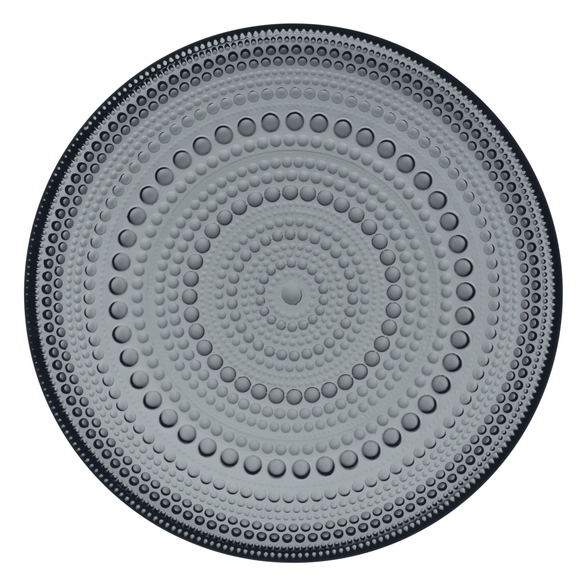 Kastehelmi plate - Ø170mm - dark grey - 1057143 - Iittala