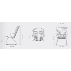 Paon lounge chair – white (08) – Houe