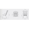 fauteuil lounge Paon – blanc (08) – Houe