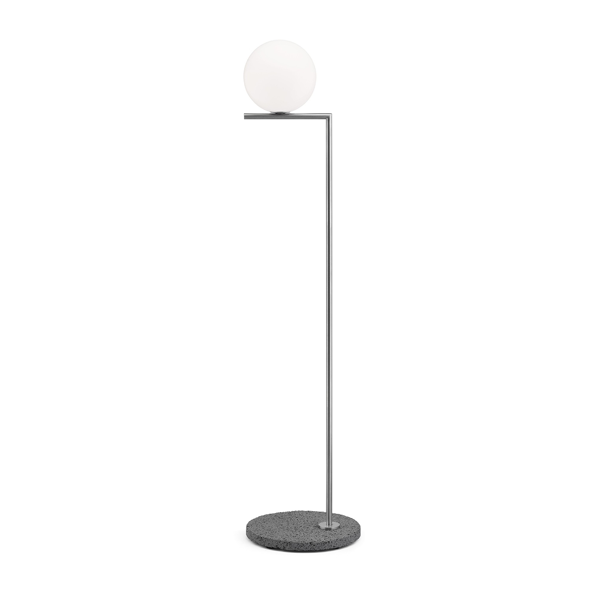 stainless steel + Occhio di Pernice base - F012A04C055 - IC F1 Outdoor Floor Lamp - Flos