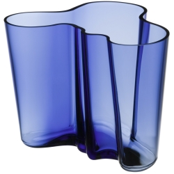 vase Aalto 160 mm, bleu outremer - 1062561 - Iittala