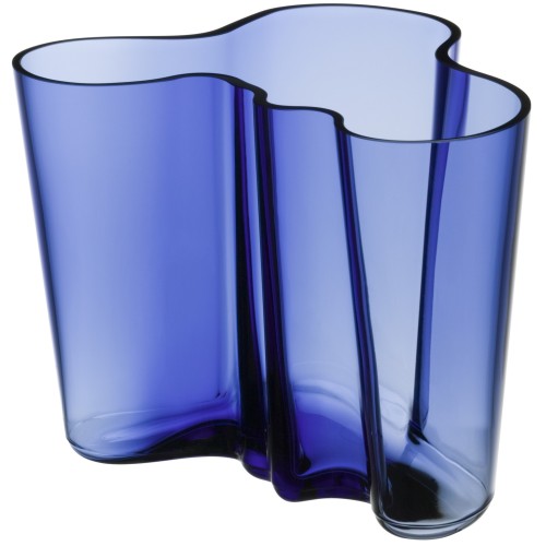 vase Aalto 160 mm, ultramarine blue - 1062561 - Iittala