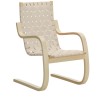 lin nature / blanc – Fauteuil 406 - Artek