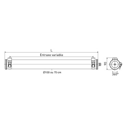 petrol - Elgar Wall Lamp - Sammode