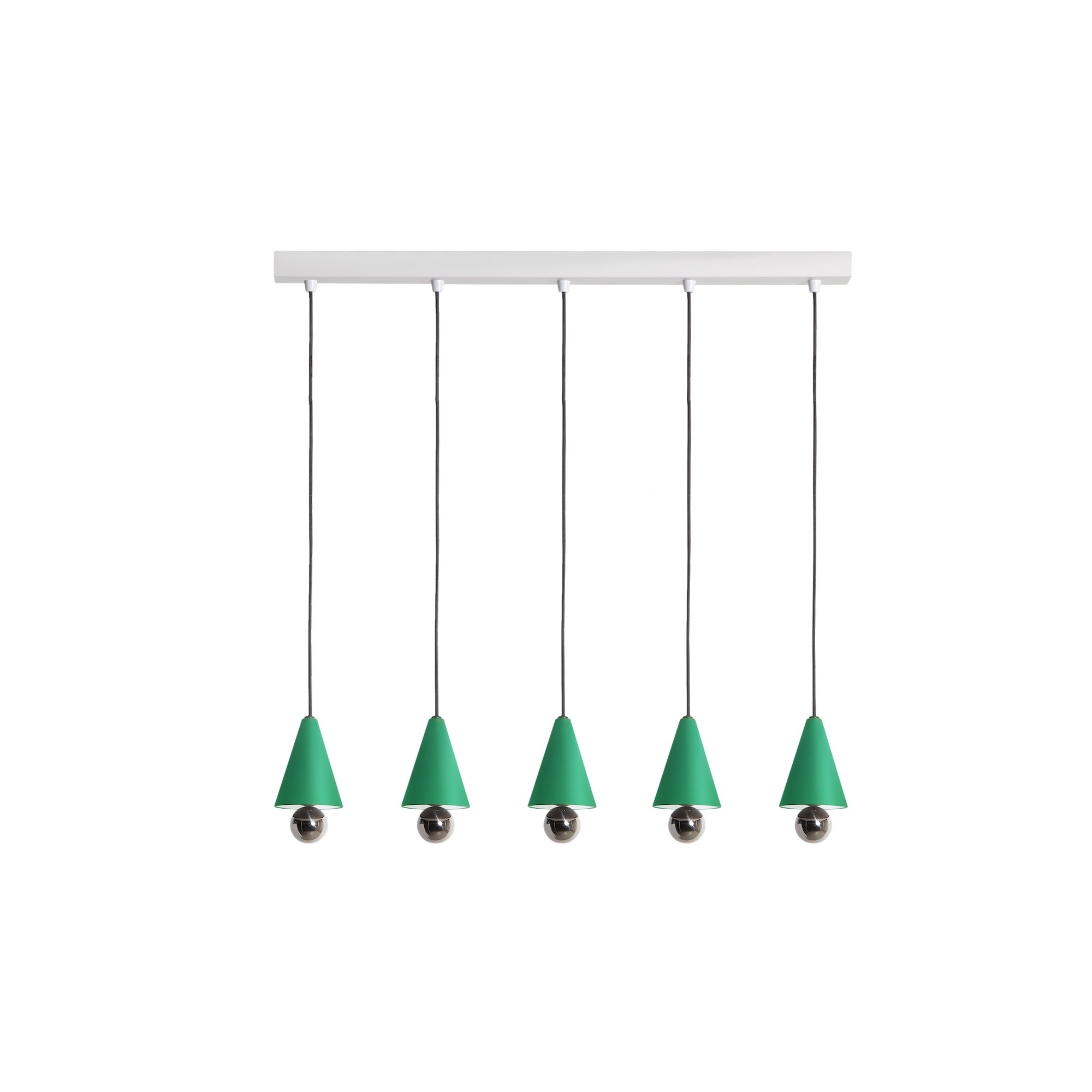 Platine Cherry Linéaire pour 5 lampes - Petite Friture