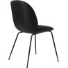 Cuir Basic noir + Base noire - Chaise Beetle - Gubi