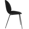 Cuir Basic noir + Base noire - Chaise Beetle - Gubi