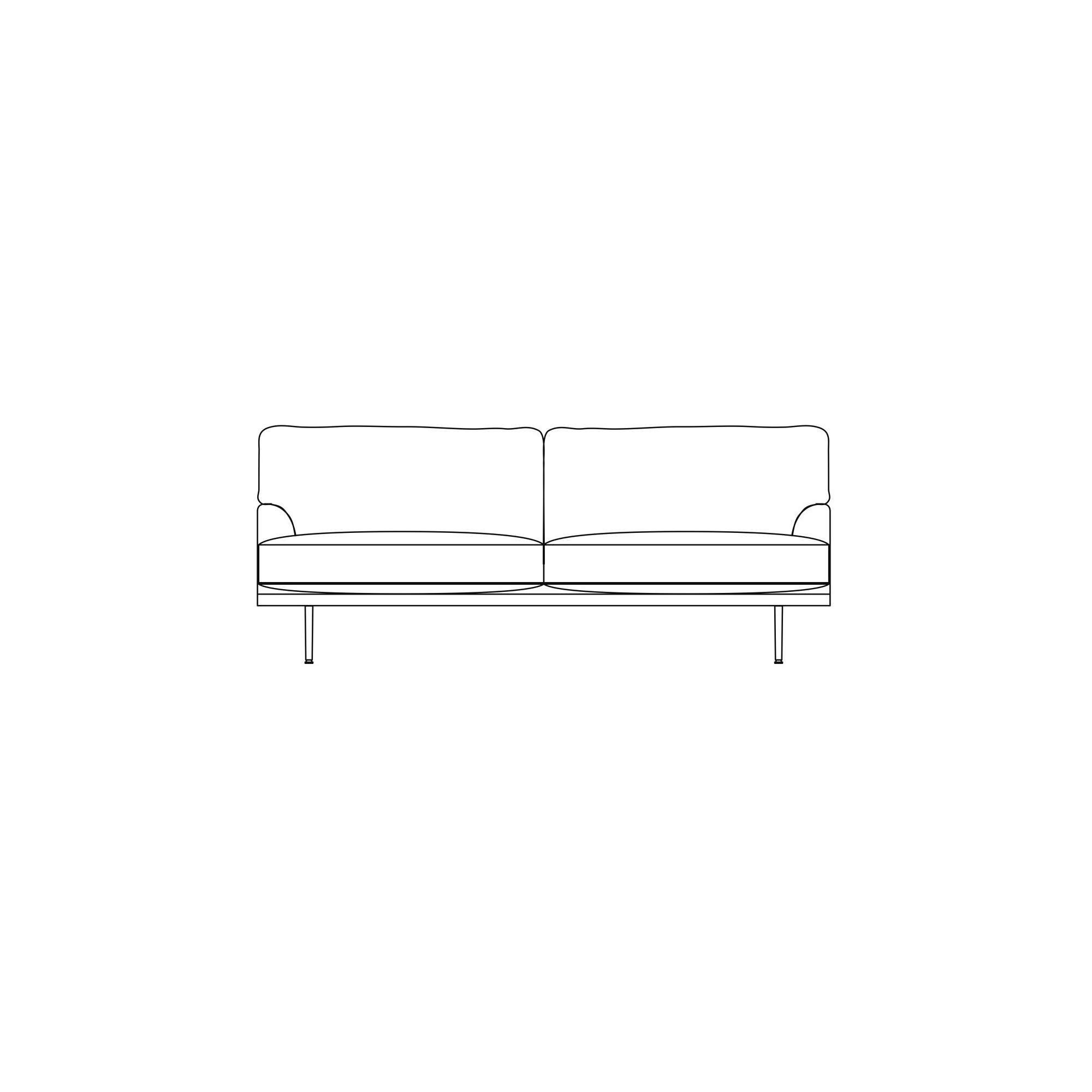 2 seater - Flaneur sofa - Gubi