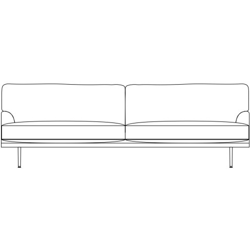 2.5 seater - Flaneur sofa - Gubi