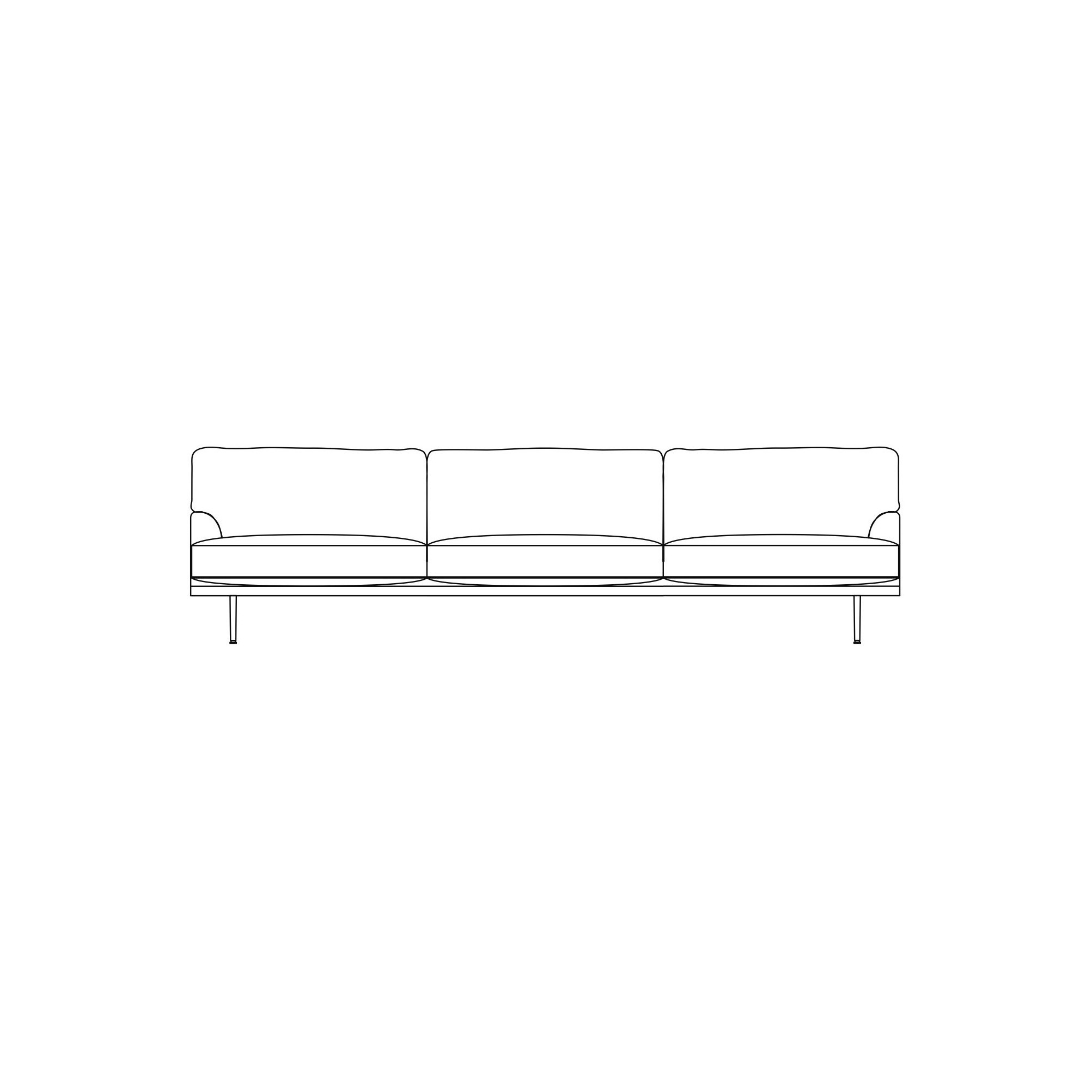 3 seater - Flaneur sofa - Gubi