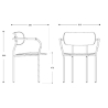 Coco Chair fully uphosltered with armrest - Gubi