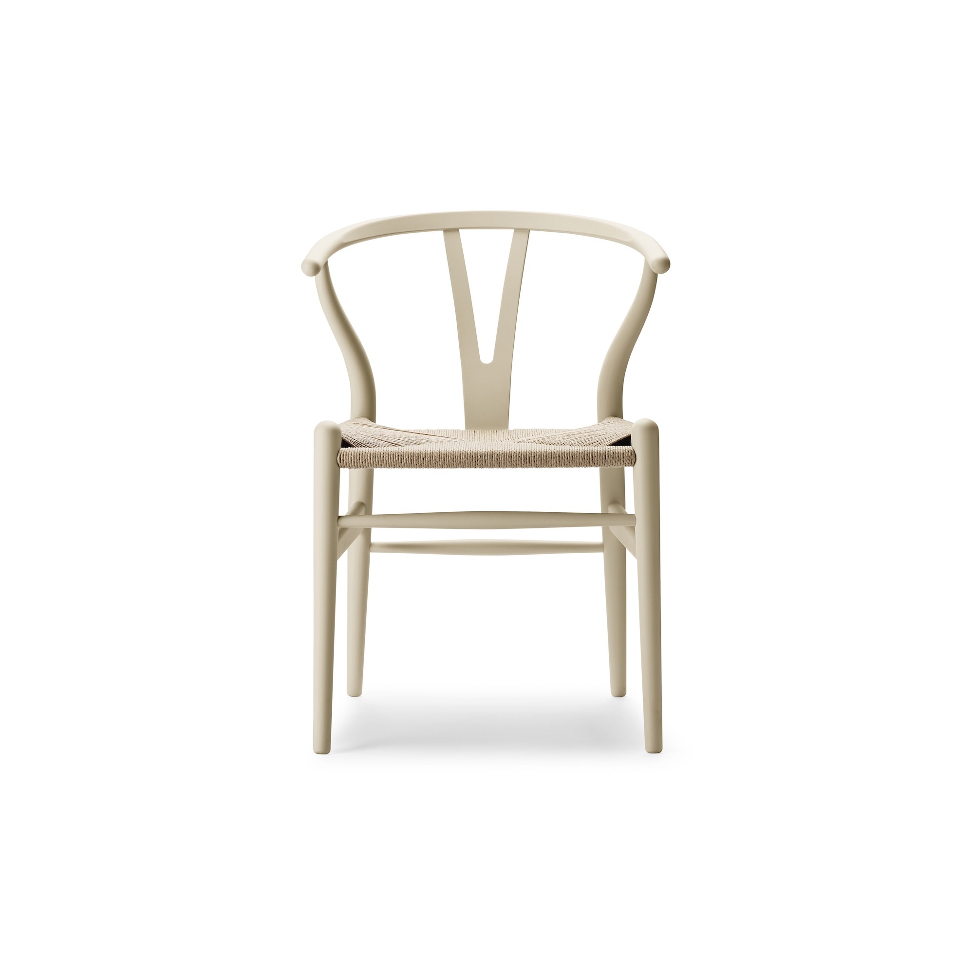 Carl Hansen & Søn – Chaise CH24 Soft Color Ilse Crawford, barley et corde de papier naturelle