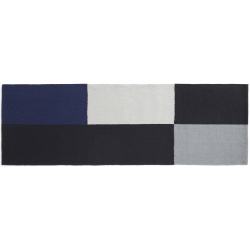 black and blue - 80x250 cm - Flat Works rug - HAY - HAY