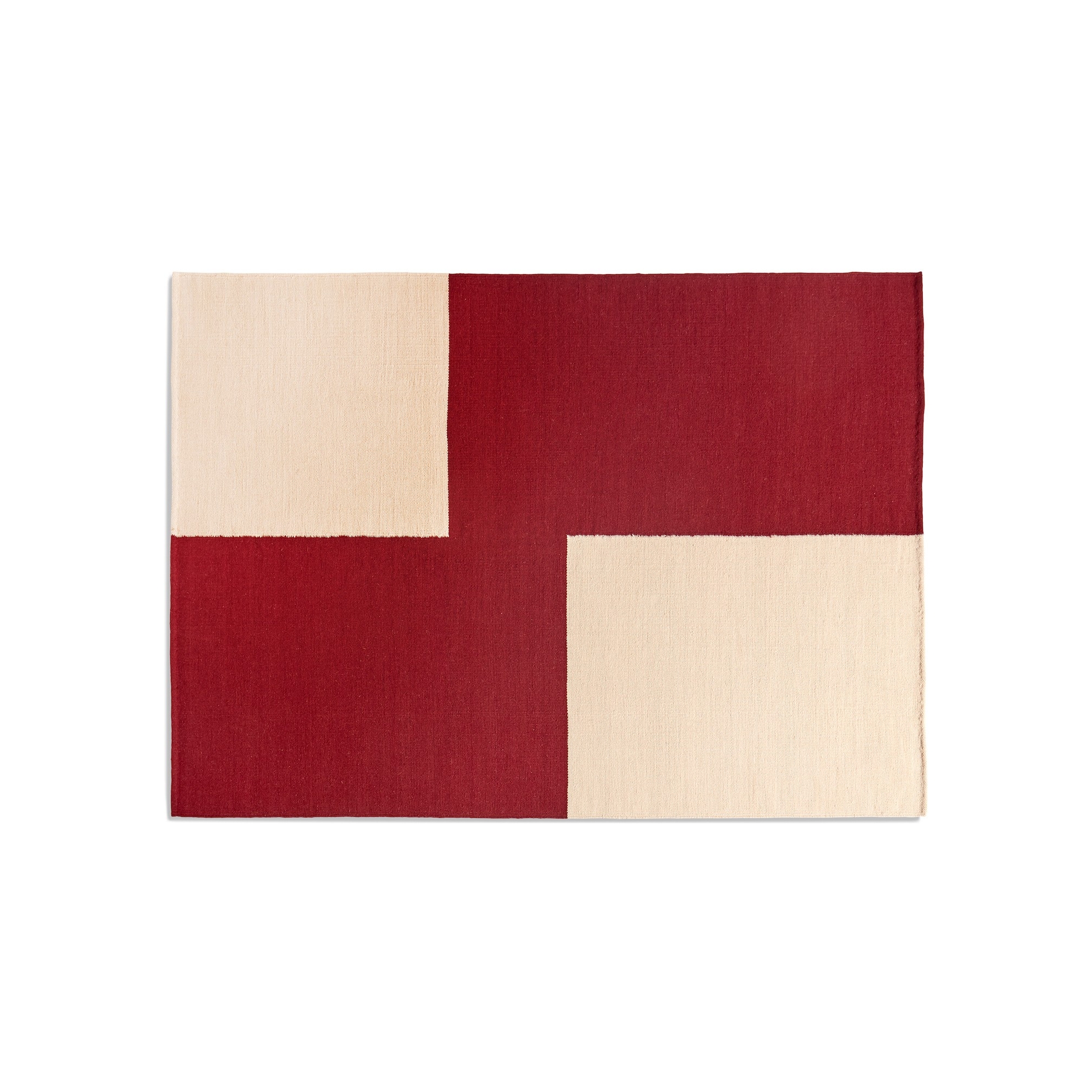 red offset - 170x240 cm - Flat Works rug - HAY - HAY