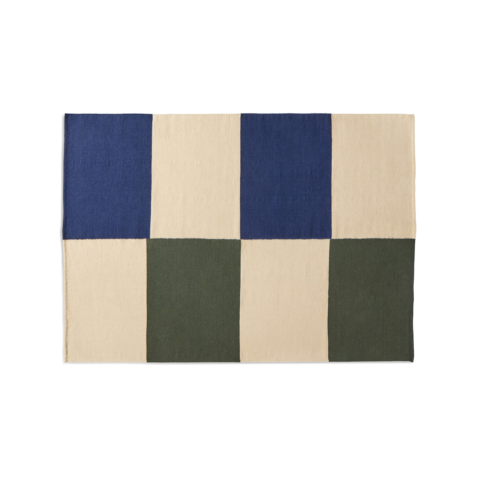 peach green check - 170x240 - Flat Works rug - HAY - HAY