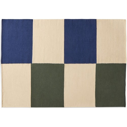 peach green check - 170x240 - Flat Works rug - HAY - HAY