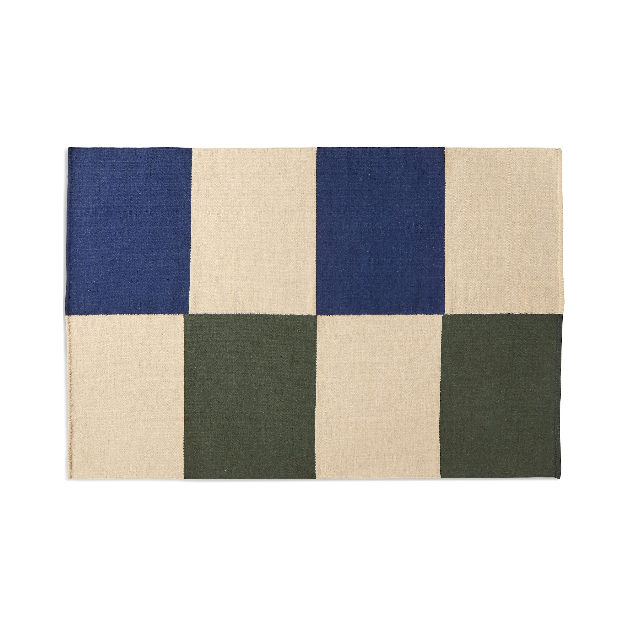 peach green check - 200x300 cm - Flat Works rug - HAY - HAY