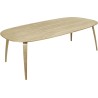 chêne - table de repas Gubi elliptique 120 x 230 cm