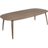 noyer - table de repas Gubi elliptique 120 x 230 cm