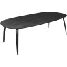 frêne teinté noir - table de repas Gubi elliptique 120 x 230 cm