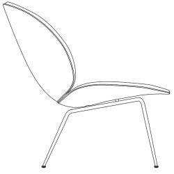 Beetle Lounge Chair - Gubi