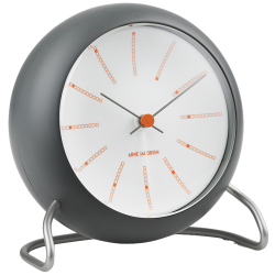 Bankers alarm clock - marble grey - Arne Jacobsen