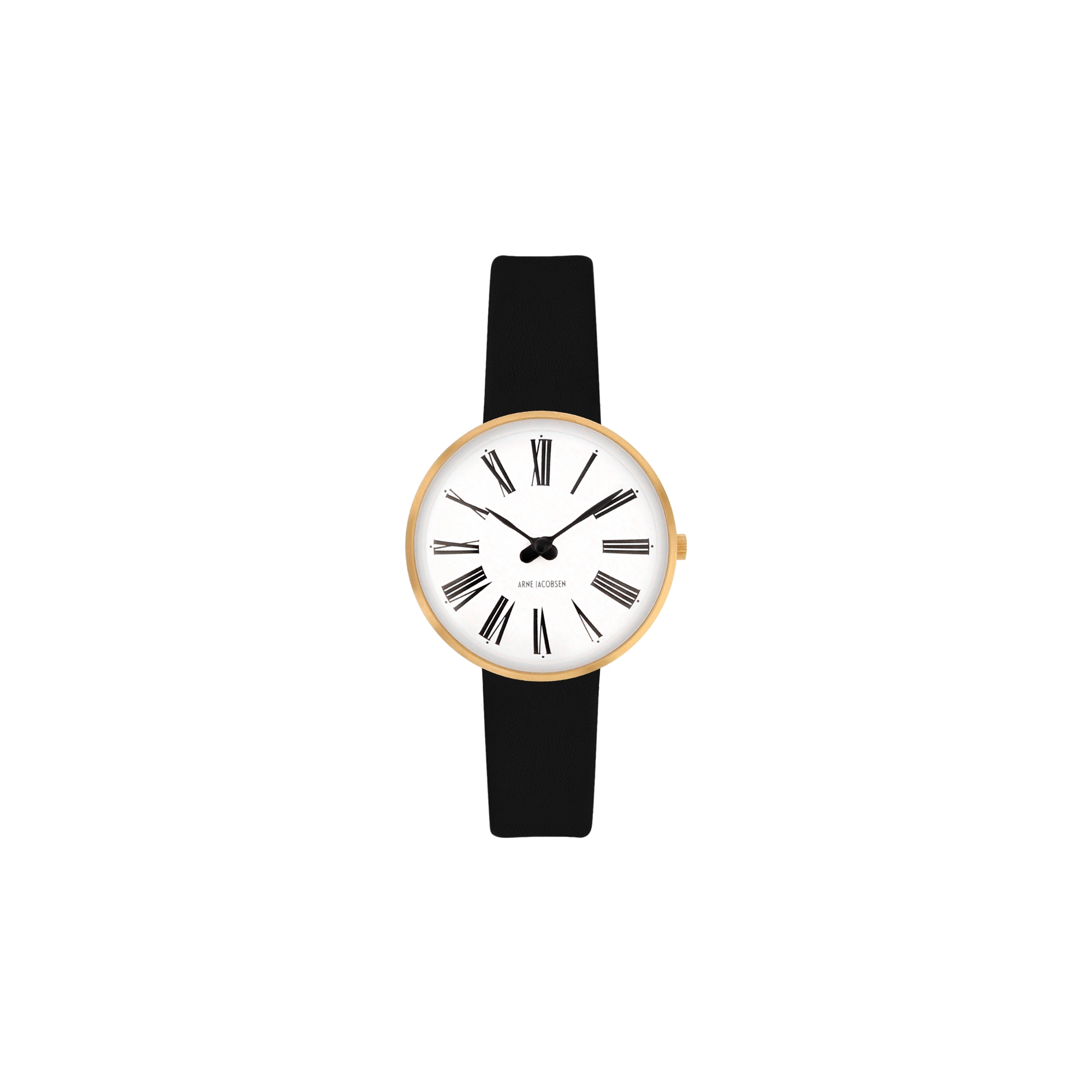 Roman watch - Ø30, Ø34 or Ø40 mm - gold/white, black leather