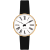 Roman watch - Ø30, Ø34 or Ø40 mm - gold/white, black leather