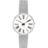 Montre Roman - Ø30, Ø34 ou Ø40mm - argenté, maille argent