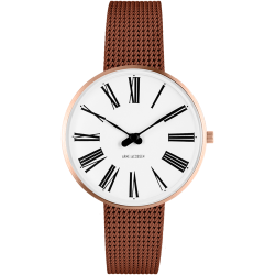 Montre Roman - Ø34 ou Ø40mm - rose doré/blanc, cuivre mat