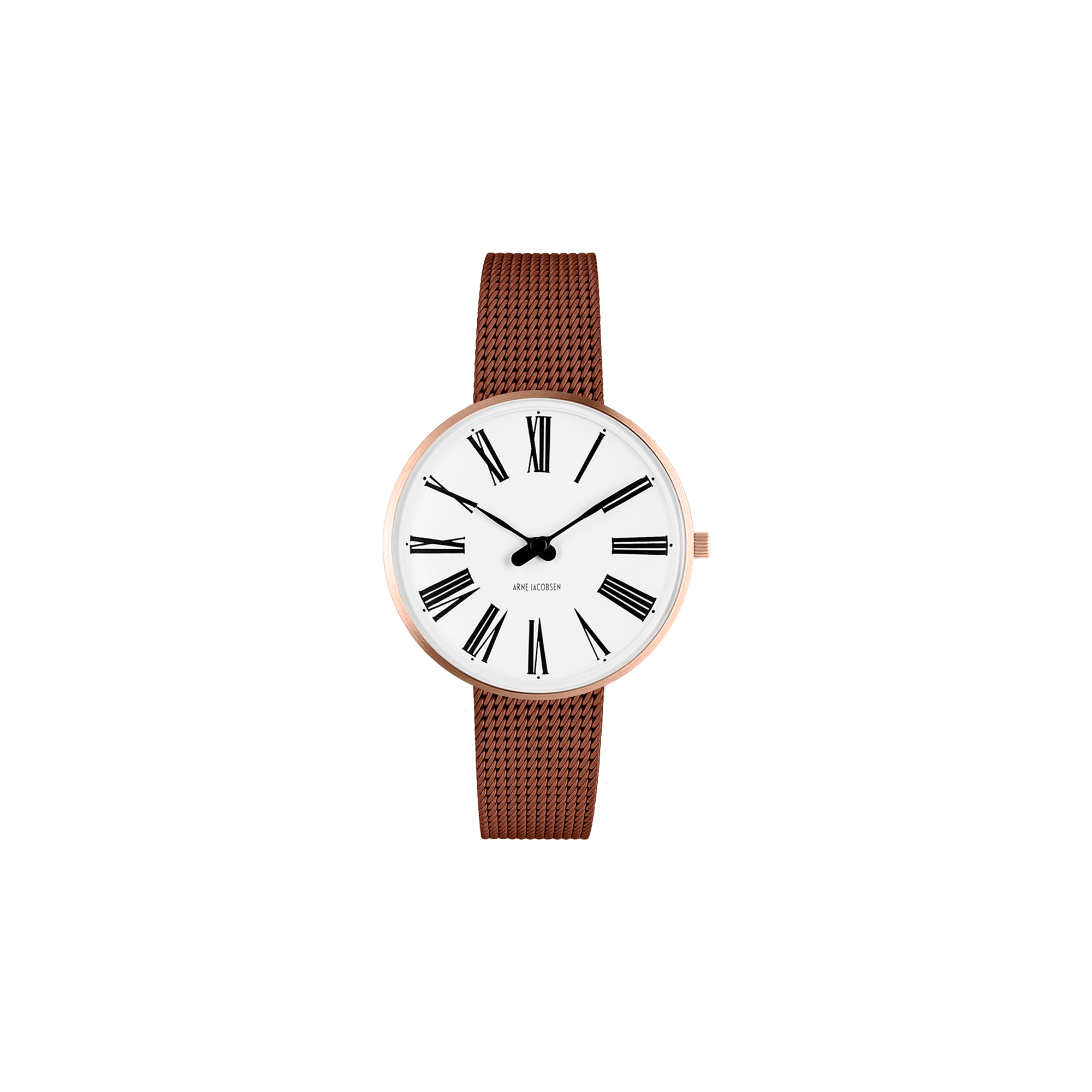 Montre Roman - Ø34 ou Ø40mm - rose doré/blanc, cuivre mat