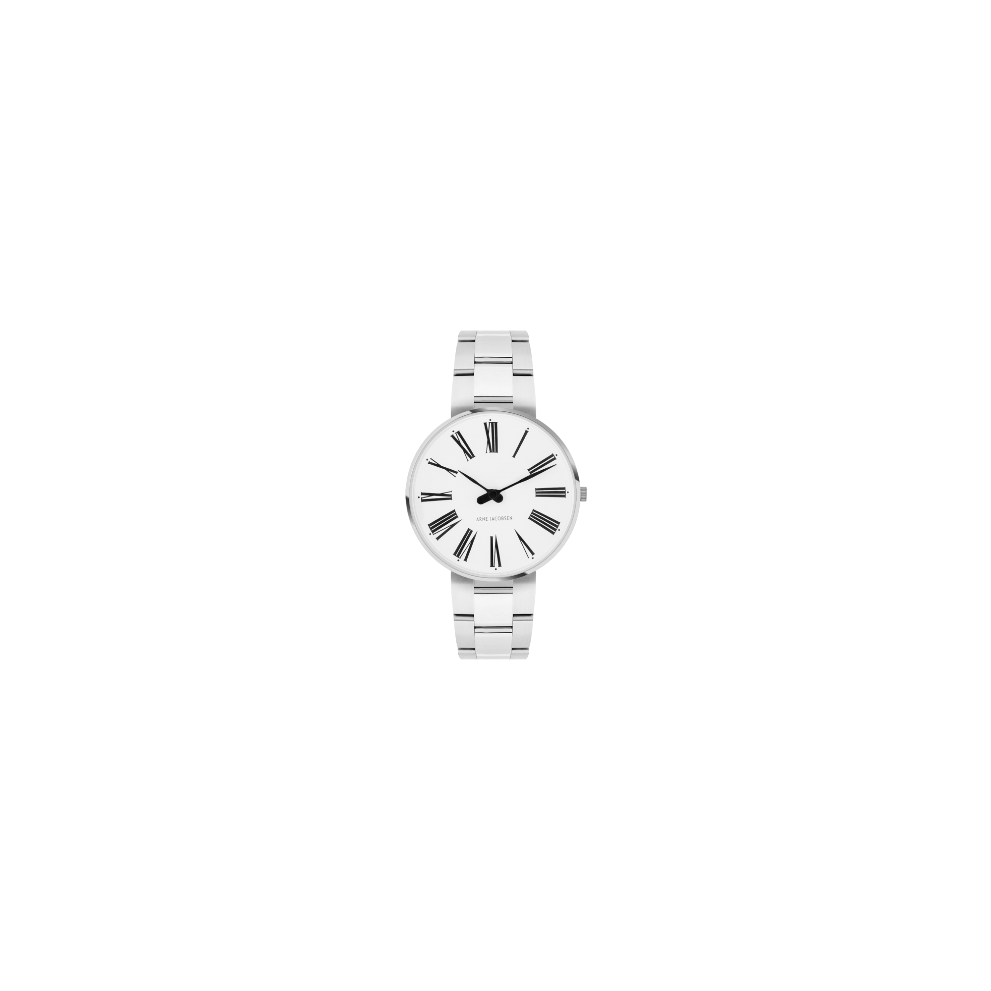 Montre Roman - Ø34 ou Ø40 mm – argent/blanc, bracelet métal