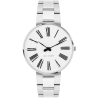 Montre Roman - Ø34 ou Ø40 mm – argent/blanc, bracelet métal