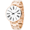 Montre Roman - Ø34 mm – rose doré/blanc, bracelet métal