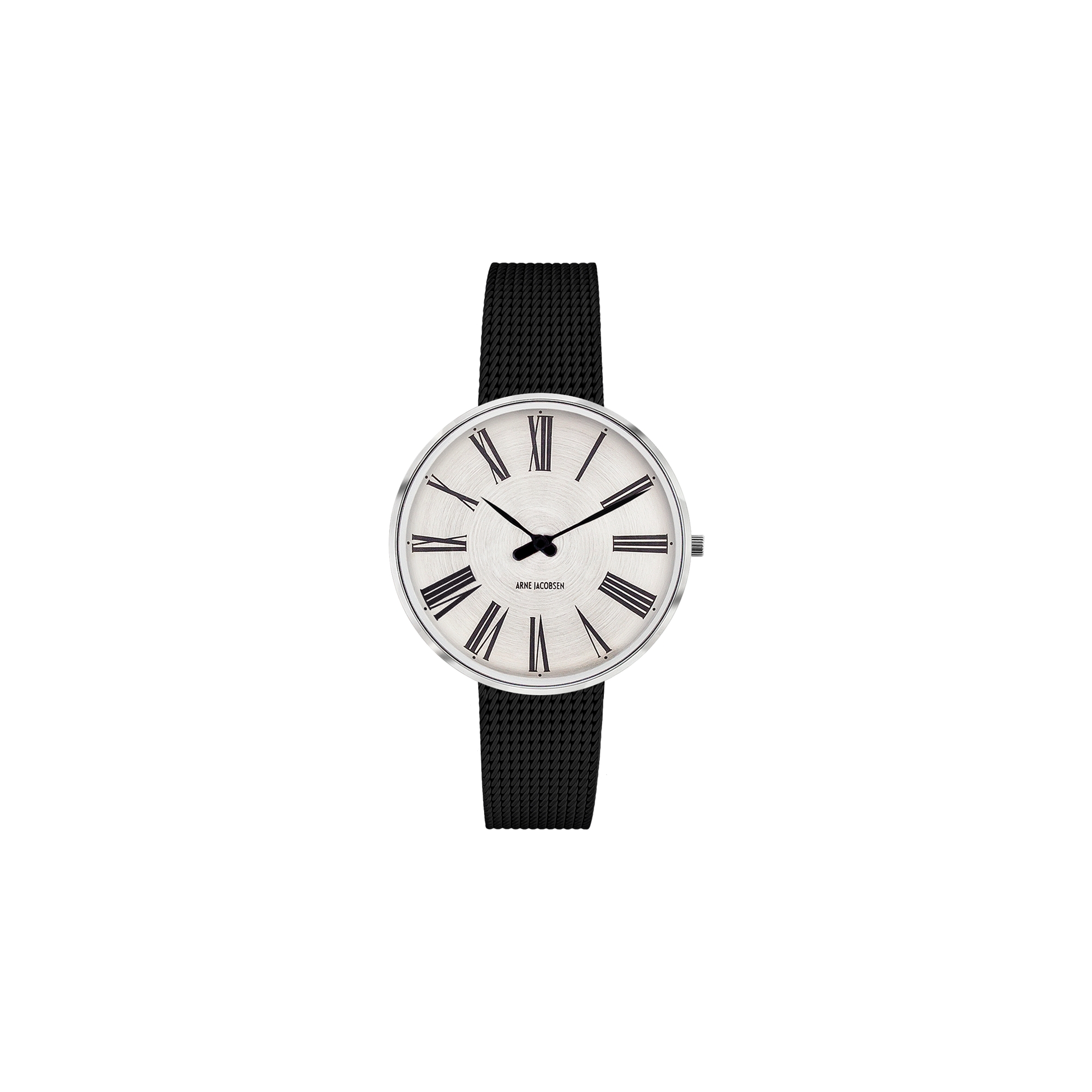 Montre Roman Sunray - Ø34 ou Ø40mm - acier inox, maille noire