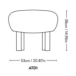 Pouf Little Petra (ATD1) - &Tradition