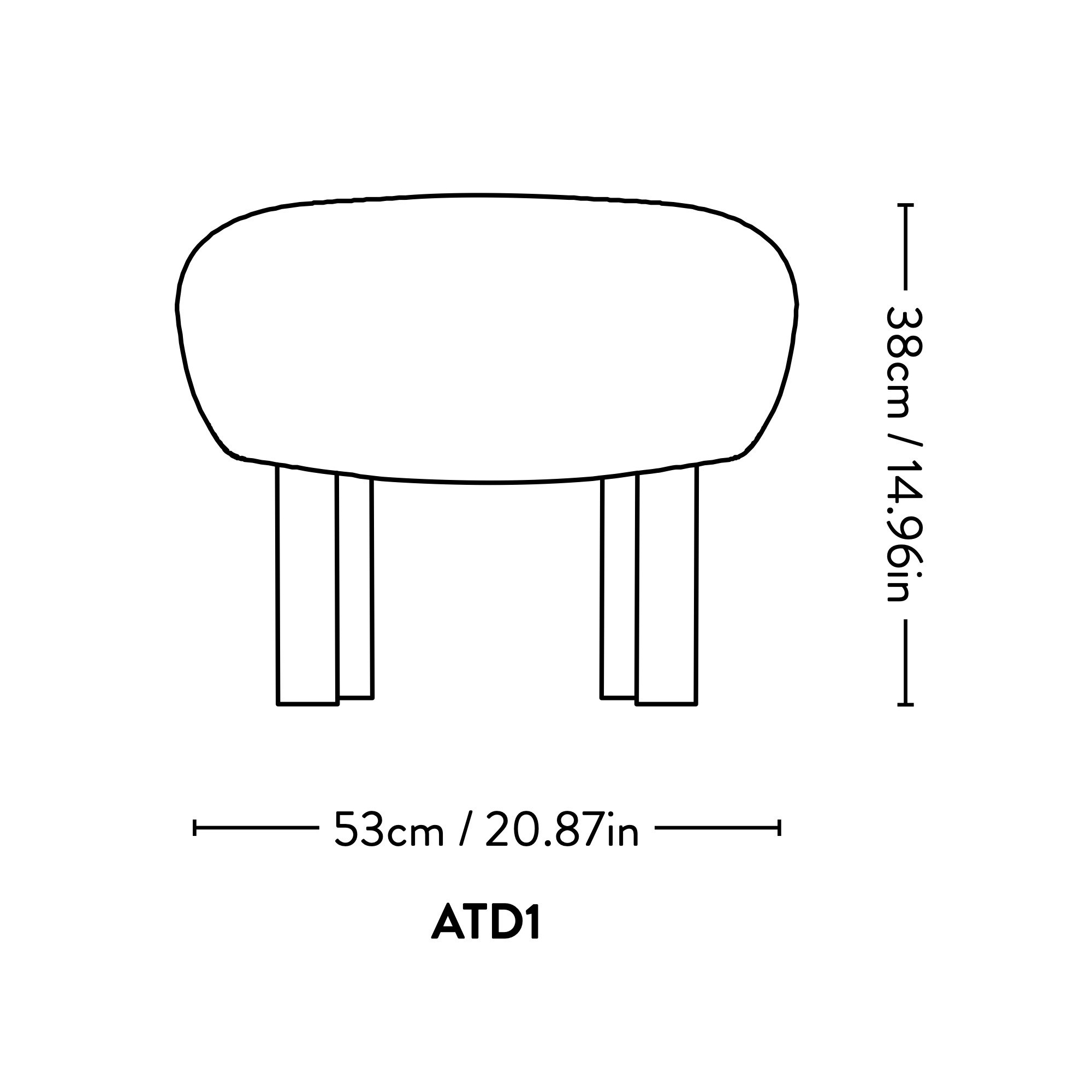 Pouf Little Petra (ATD1) - &Tradition