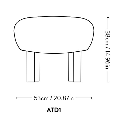 Pouf Little Petra (ATD1) - &Tradition