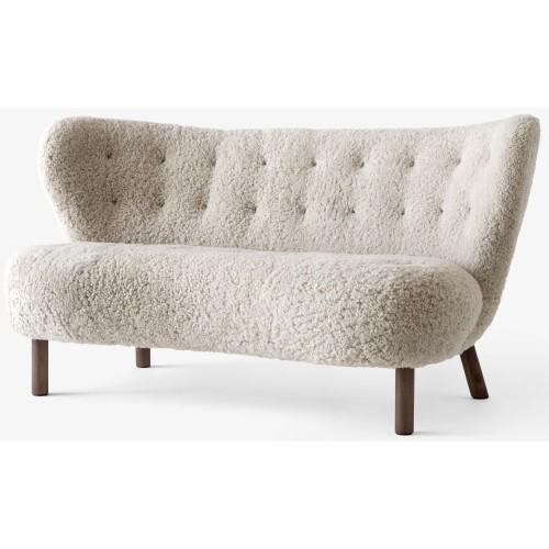 Little Petra sofa VB2 - sheepskin Moonlight + walnut - &Tradition