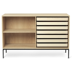 72,5 x 112 x 36 cm + 1 shelf + 7 drawers (FK632110F + 1 FK633021 + 7 FK634021) - Carl Hansen & Søn