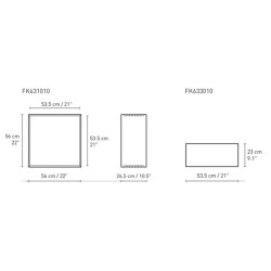 53,5 x 56 x 26,5 cm + shelf (FK631010 + FK633010) - Carl Hansen & Søn